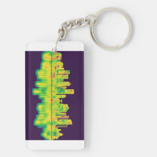 Milwaukee Wisconsin skyline Key Ring