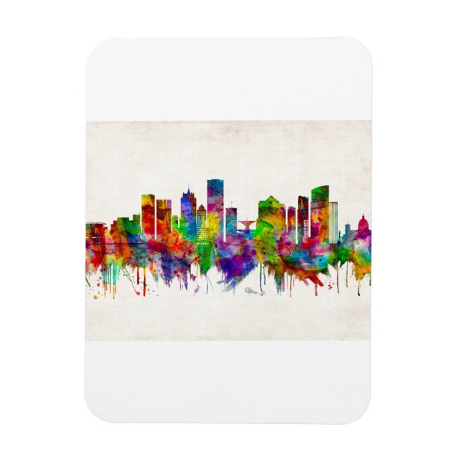 Milwaukee Wisconsin skyline Magnet (Vertical)