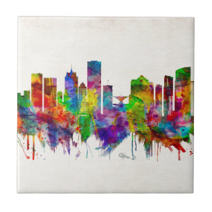 Milwaukee Wisconsin skyline Tile