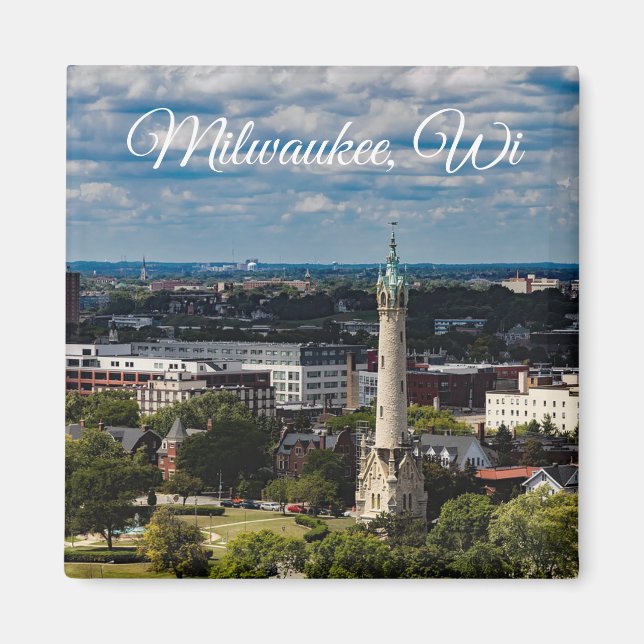 Milwaukee, Wisconsin Souvenir Keepsake Magnet (Front)