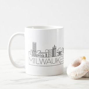 Milwaukee, Wisconsin Stylised Skyline Coffee Mug