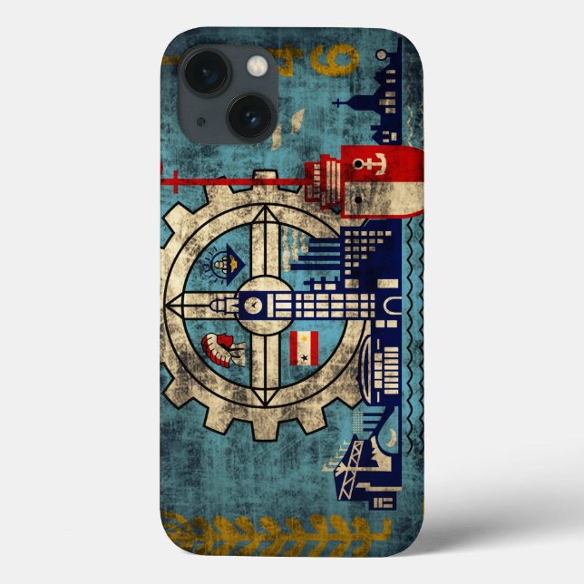 Milwaukee Wisconsin Vintage Grunge Case-Mate iPhone Case (Back)