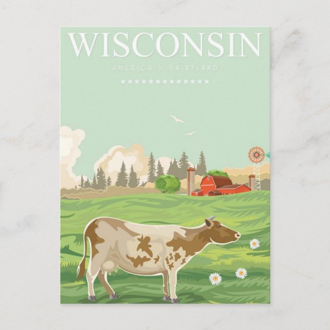 Milwaukee Wisconsin Vintage Travel usa  Postcard (Front)