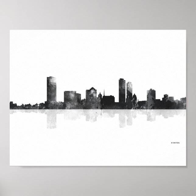 MILWAUKEE, WISCONSON SKYLINE POSTER (Front)