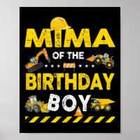 Mima Of The Birthday Boy Construction Worker Birth