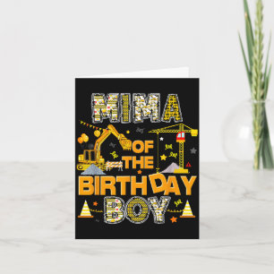 Mima of the birthday boy construction worker card