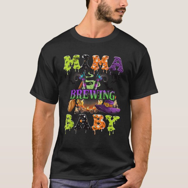Mima of The Brewing Baby Spooky Halloween Baby Sho T-Shirt (Front)