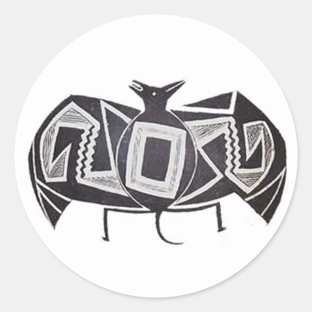 Mimbres Bat Sticker (Front)