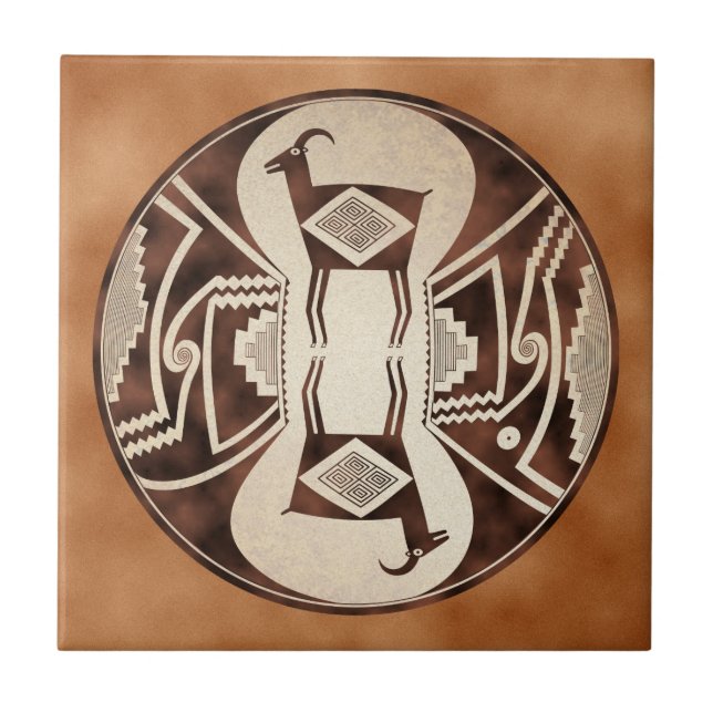Mimbres Mirrored Sheep Tile (Front)