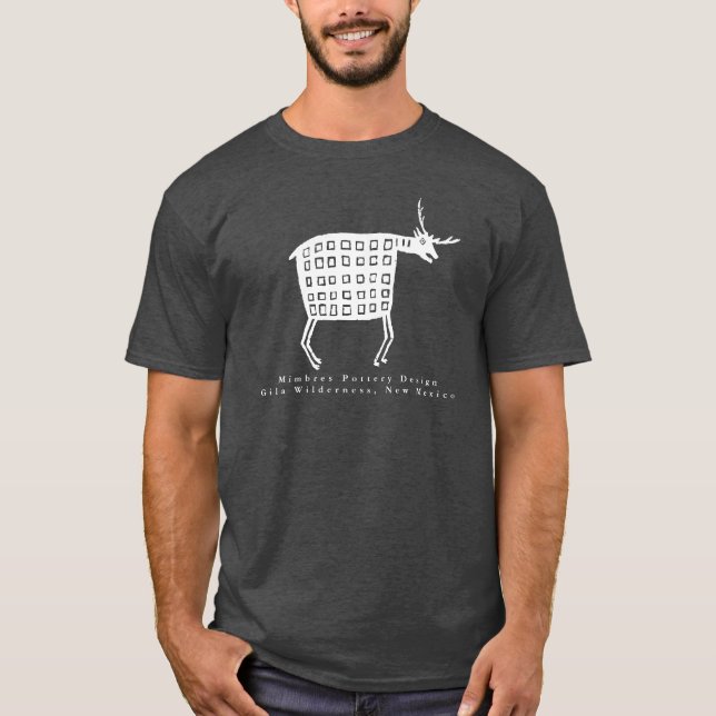 Mimbres Pottery Design T-Shirt (Front)