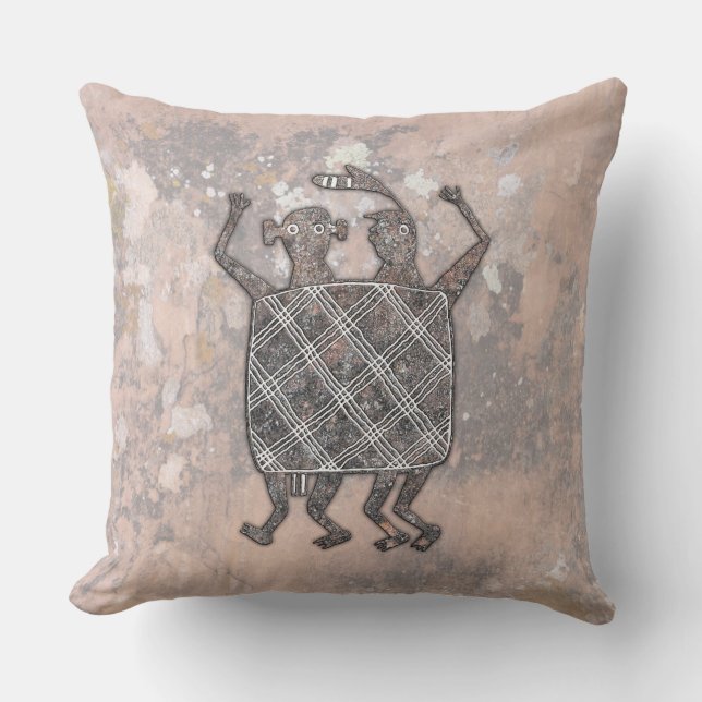 Mimbres Pottery Design "The Wedding Blanket" Cushion (Front)