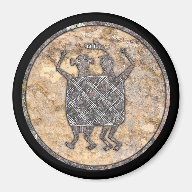 Mimbres Pottery Design "The Wedding Blanket" Magnet (Front)