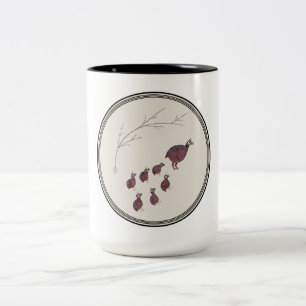Mimbres Pottery Design Two-Tone Coffee Mug