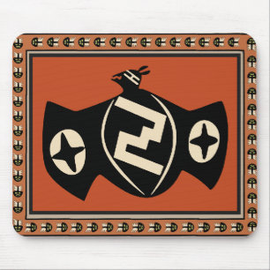 Mimbres Tribal Bat Mouse Mat
