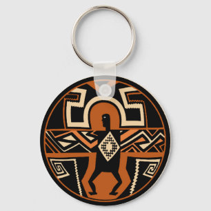 Mimbres Warrior Key Ring
