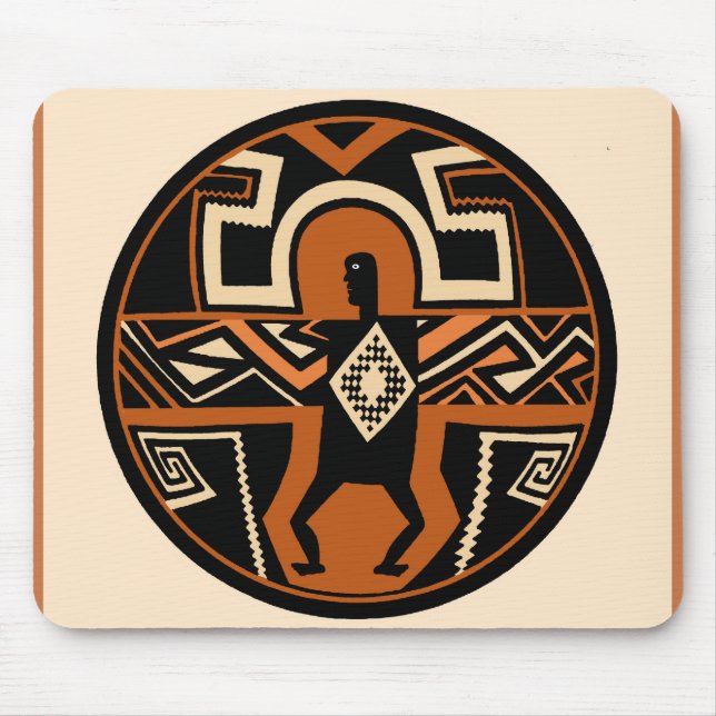 Mimbres Warrior Mouse Mat (Front)