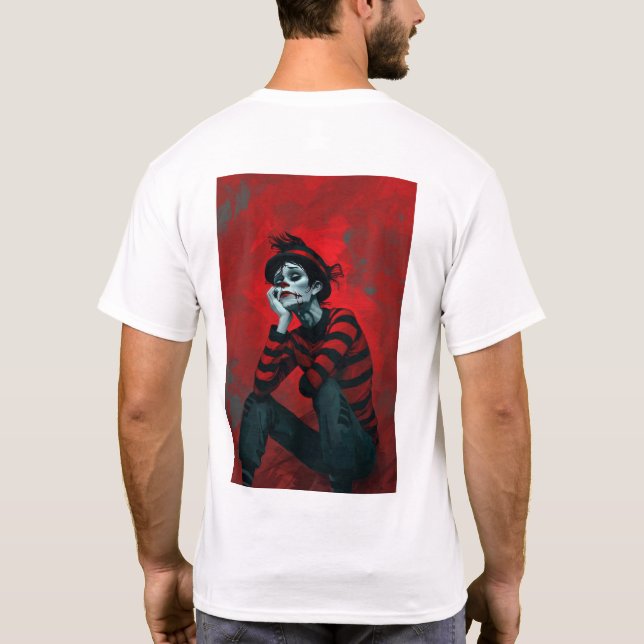 Mime Art Style T-Shirt (Back)