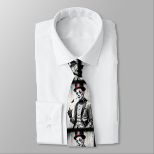 Mime graphic design man's necktie