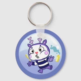 Mime in a Bubble Key Ring