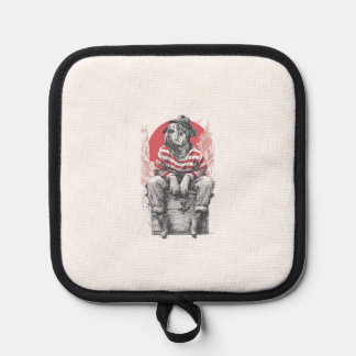 Mime Mastiff � Silent Funny Dog Pot Holder