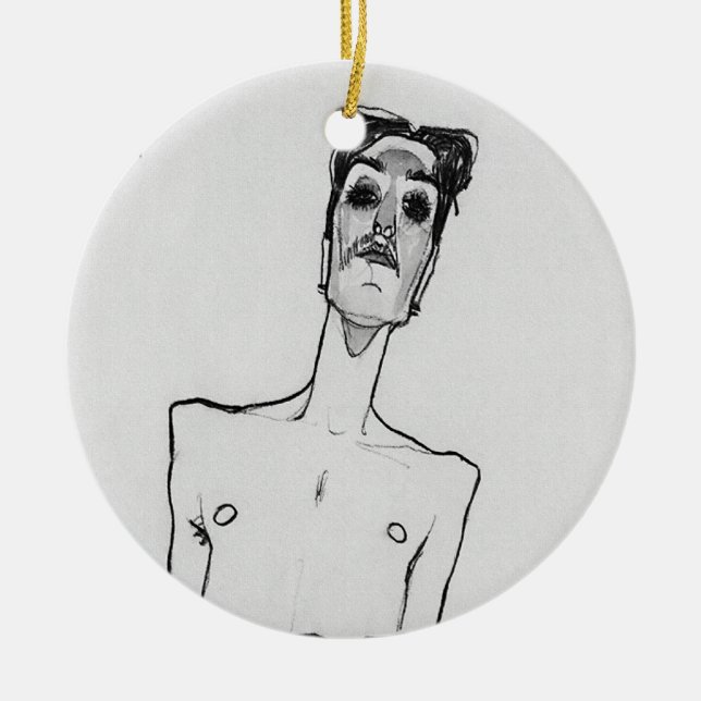 Mime van Osen Ceramic Tree Decoration (Front)