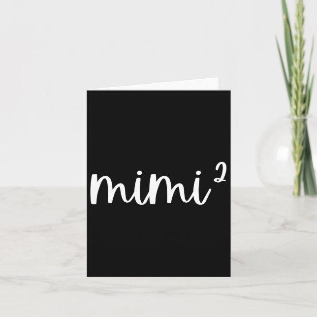 Mimi2 Mimi Squared Times Two Twins 2nd Power New S Card (Front)