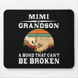 Mimi And Grandson A Bond That Can't Be Broken Mouse Mat