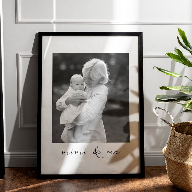 Mimi And Me Personalised Picture Gift For Grandma Poster (Creator Uploaded)