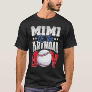 Mimi Baseball birthday Boy Family Baller b day Par T-Shirt