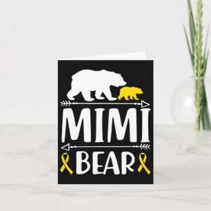 Mimi Bear Childhood Cancer Awareness Gift Mum Of A Card
