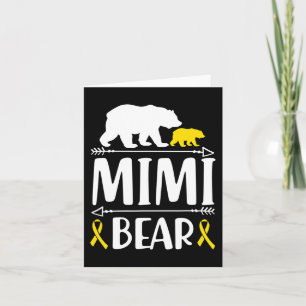 Mimi Bear Childhood Cancer Awareness Gift Mum Of A Card