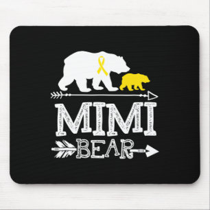 Mimi Bear Childhood Cancer Awareness Mimi Of A War Mouse Mat