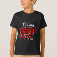 Mimi Bear Red Plaid Christmas Costume Matching Fam