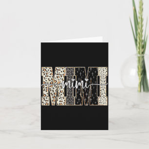 Mimi Bible Leopard Cross Faith And Love Christian Card