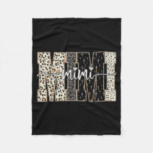 Mimi Bible Leopard Cross Faith And Love Christian Fleece Blanket