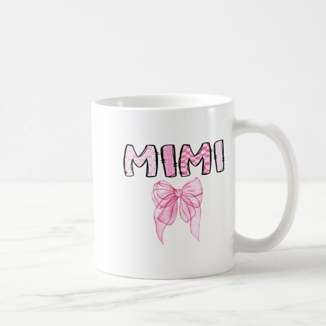 Mimi Birthday Girl Matching Coquette Nk Bow  Coffee Mug (Right)