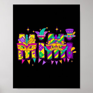 Mimi Bundle Mardi Gras Happy Mardi Gras Family Poster
