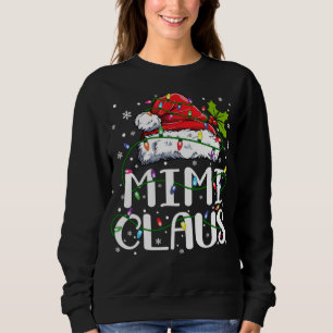 Mimi Claus Christmas Lights Pajama Family Matching Sweatshirt