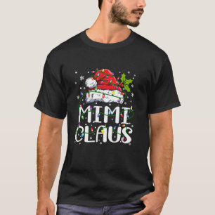 Mimi Claus Christmas Lights Pajama Family Matching T-Shirt