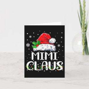 Mimi Claus Christmas Pajama Family Matching Xmas  Card