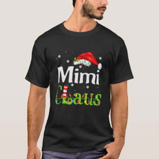 Mimi Claus Christmas Pajama Family Matching Xmas T-Shirt