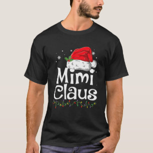 Mimi Claus Christmas Pajama Family Matching Xmas T-Shirt