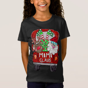 Mimi Claus Christmas - Reindeer and Santa Claus T-Shirt