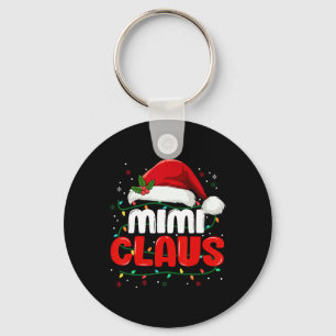 Mimi Claus Christmas Xmas Lights Santa Girl Family Key Ring