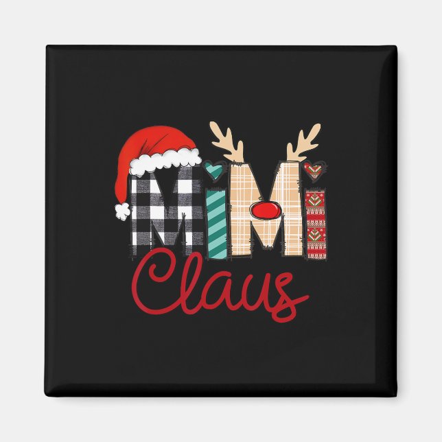 Mimi Claus Reindeer Christmas  Magnet (Front)
