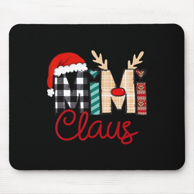 Mimi Claus Reindeer Christmas  Mouse Mat (Front)