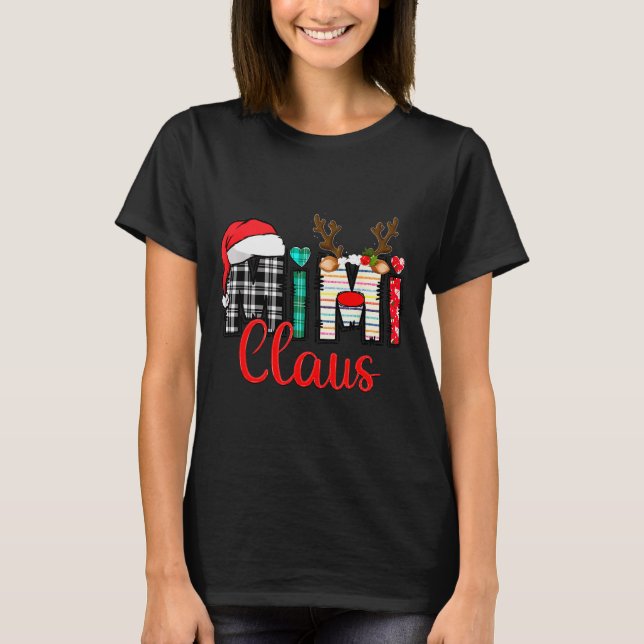 Mimi Claus Reindeer Christmas  T-Shirt (Front)