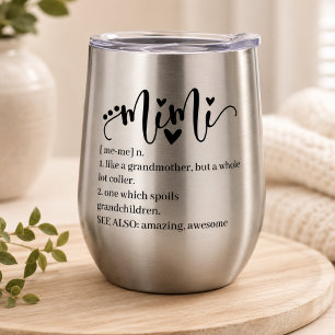 Mimi Definition Grandma Script Heart Minimal Funny