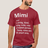 MIMI Definition Personalised Name Funny Birthday