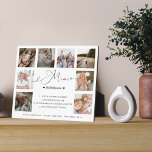 Mimi Definition Script Photo Collage Keepsake Plaque<br><div class="desc">Send a beautiful personalized gift to your grandma that she'll cherish forever. The plaque is designed like a dictionary definition with "Mimi" designed in a beautiful handwritten black script style. Special personalized family photo collage photo block to display your own special family photos and memories. Our design features a simple...</div>